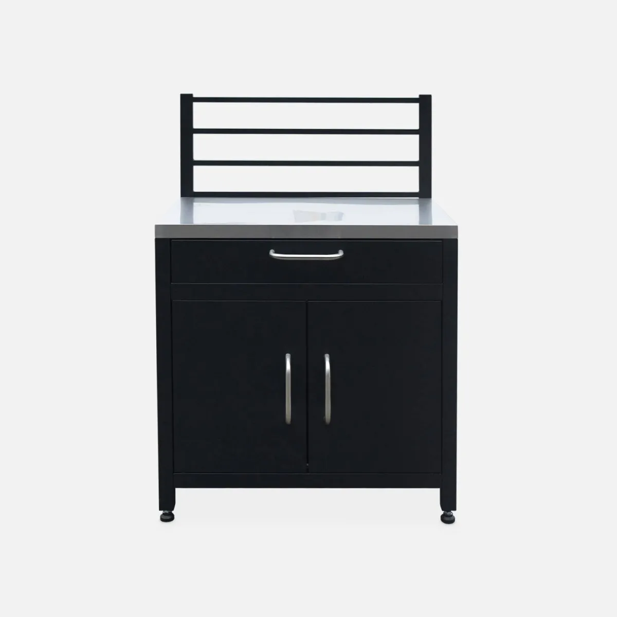 sweeek Modulo cucina da esterna in acciaio 1 cassetto e 2 ante, 80cm