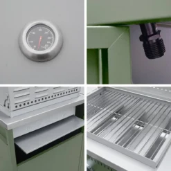 Modulo cucina da esterno con barbecue a gas a 3 bruciatori, 2 moduli