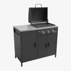 Modulo cucina da esterno con barbecue a gas a 3 bruciatori, 2 moduli