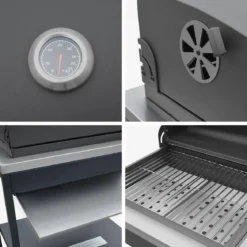 Modulo cucina da esterno con barbecue a carbonella, 3 moduli