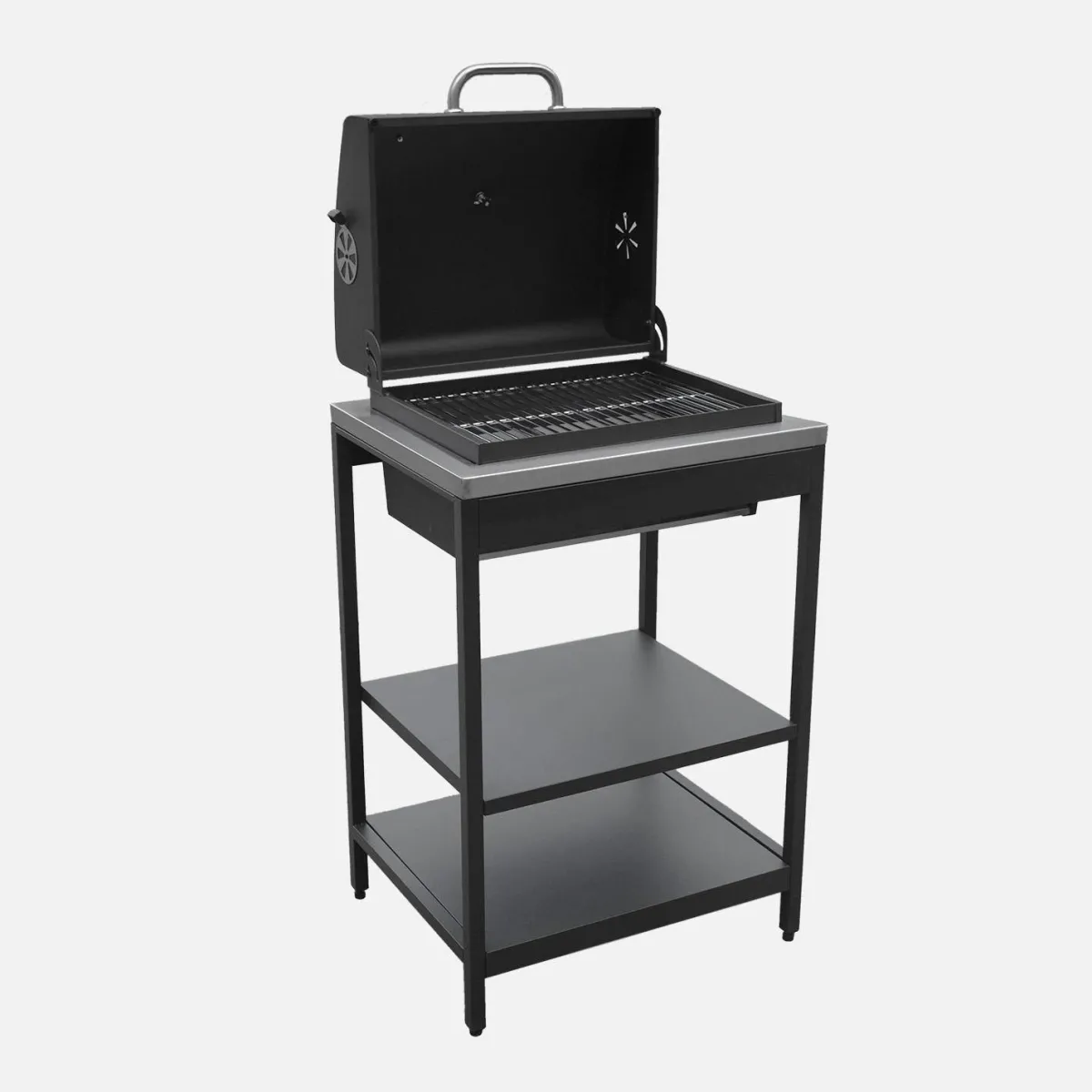 sweeek Modulo cucina da esterno con barbecue a carbonella