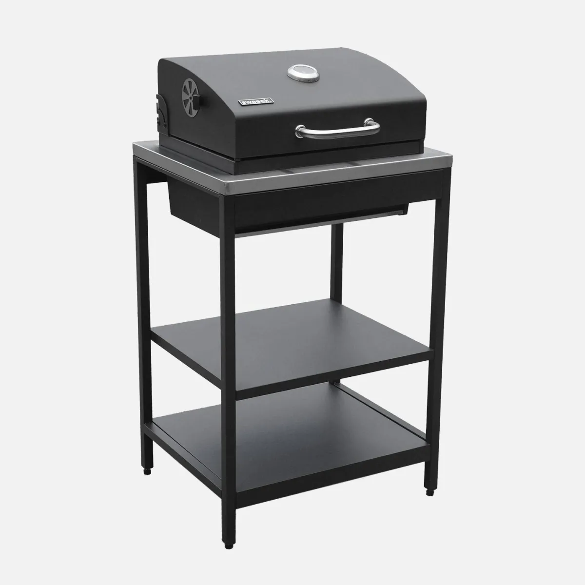 sweeek Modulo cucina da esterno con barbecue a carbonella