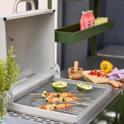sweeek Modulo cucina da esterno con barbecue a gas a 3 bruciatori, 5 moduli