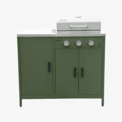 sweeek Modulo cucina da esterno con barbecue a gas a 3 bruciatori, 5 moduli