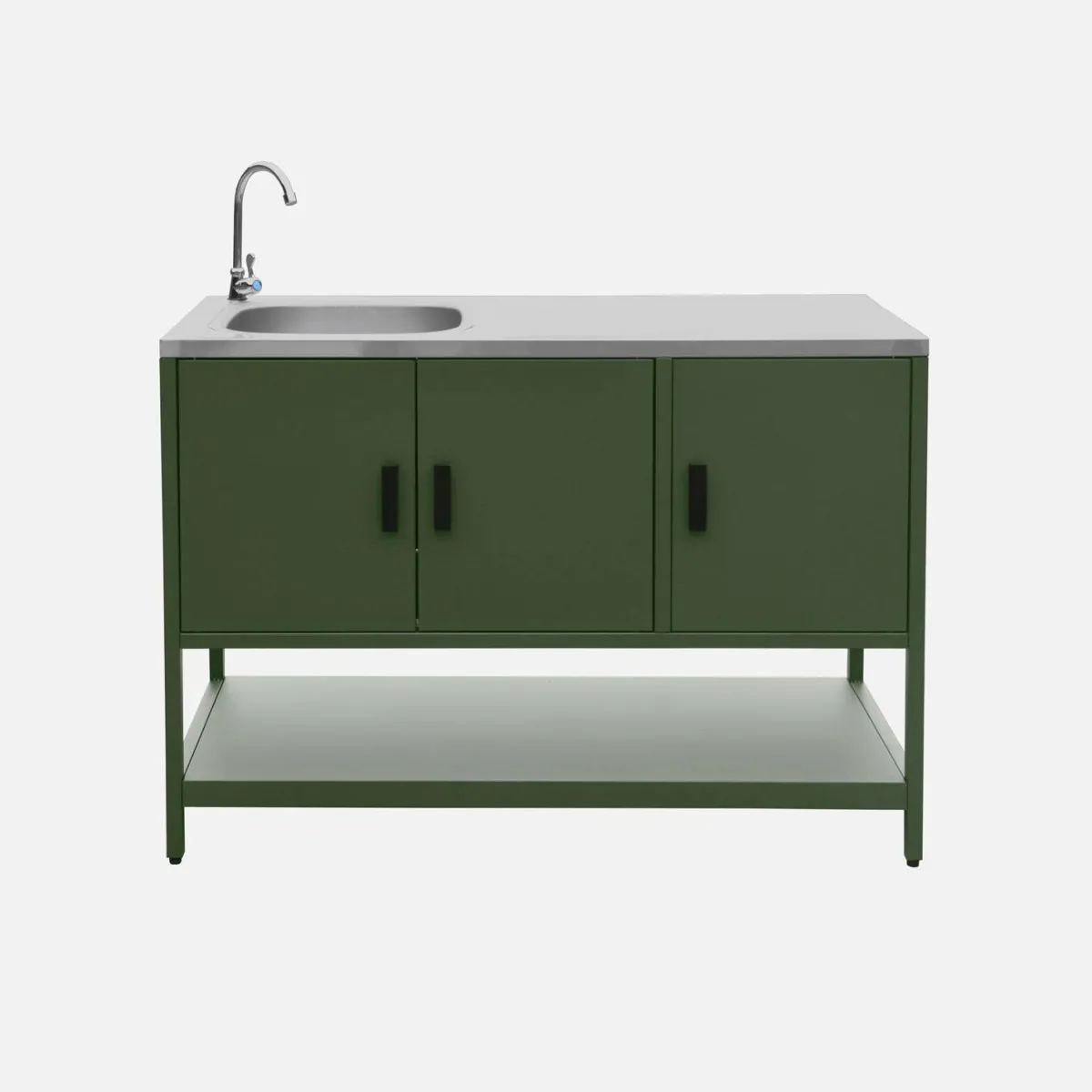 sweeek Modulo cucina da esterno con barbecue a gas a 3 bruciatori, 5 moduli