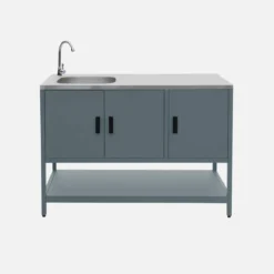 sweeek Modulo cucina da esterno con barbecue a gas a 3 bruciatori, 2 moduli