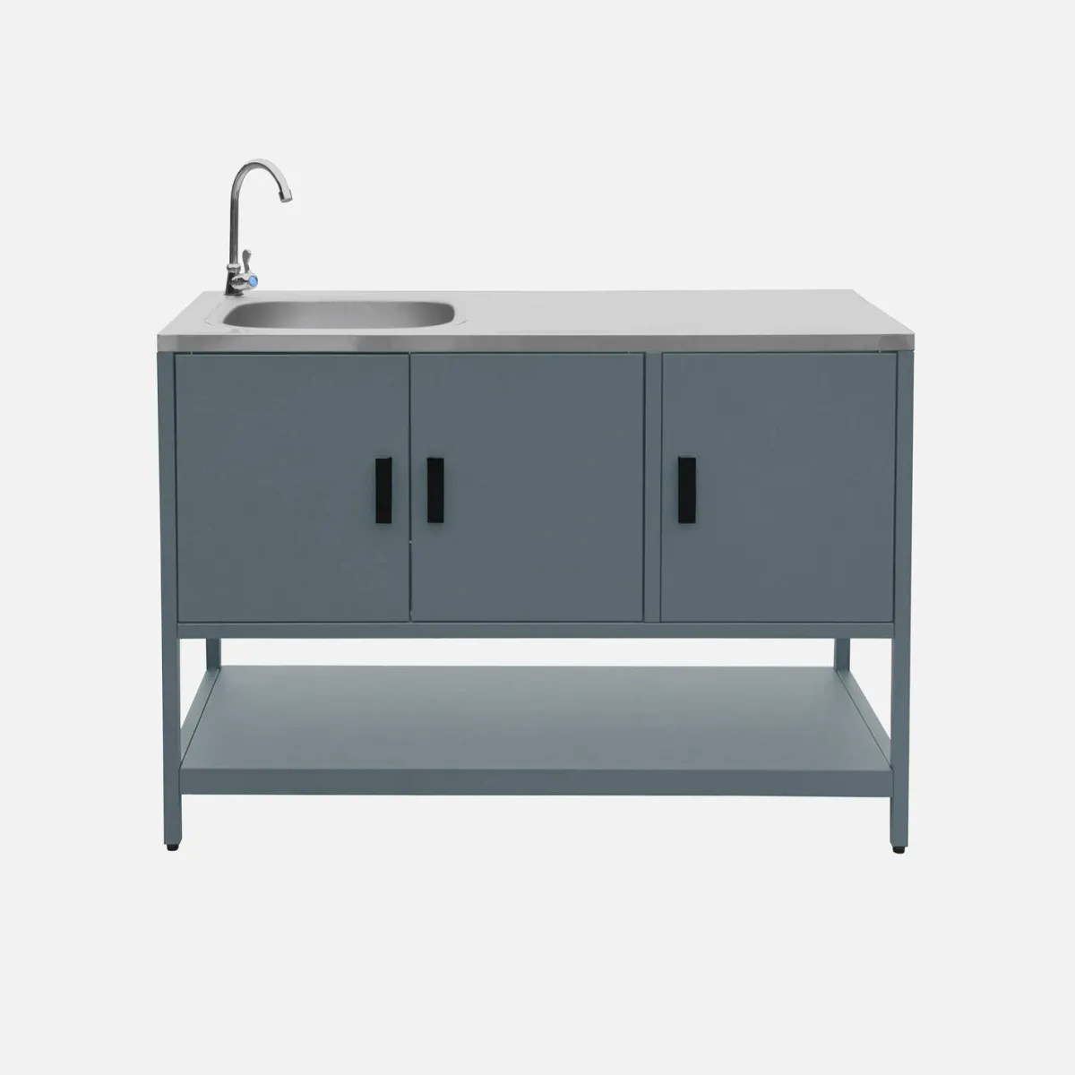 sweeek Modulo cucina da esterno con barbecue a gas a 3 bruciatori, 2 moduli
