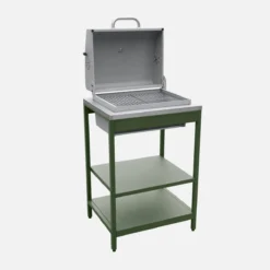 sweeek Modulo cucina da esterno con barbecue a carbonella, 3 moduli