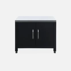 Modulo cucina da esterno in acciaio con barbecue a gas a 4 bruciatori, 80cm