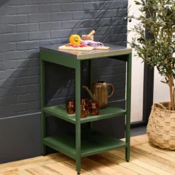 Modulo cucina da esterno in acciaio con 2 ripiani, 49cm