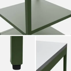 Modulo cucina da esterno in acciaio con 2 ripiani, 49cm