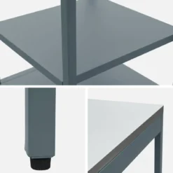Modulo cucina da esterno in acciaio con 2 ripiani, 49cm