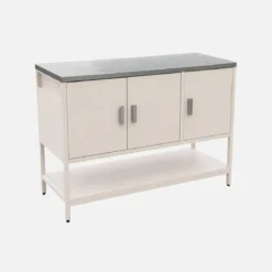 Modulo cucina da esterno in acciaio 3 ante e 1 ripiano, 120cm