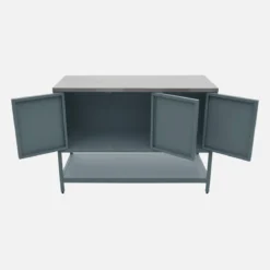 Modulo cucina da esterno in acciaio 3 ante e 1 ripiano, 120cm