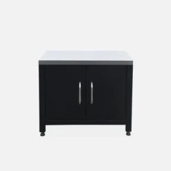 sweeek Modulo cucina da esterno in acciaio con barbecue a gas a 4 bruciatori, 80cm