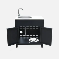 sweeek Modulo cucina da esterno in acciaio inox, 6 moduli