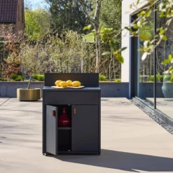 sweeek Modulo cucina da esterno in acciaio con 2 ante, 80cm