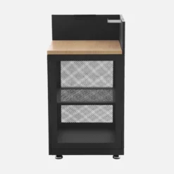 sweeek Modulo cucina da esterno in acciaio e decorazione in legno 1 ripiano, 60cm