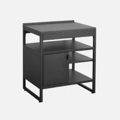 sweeek Modulo cucina da esterno in acciaio con 1 anta e 3 ripiani, 80cm