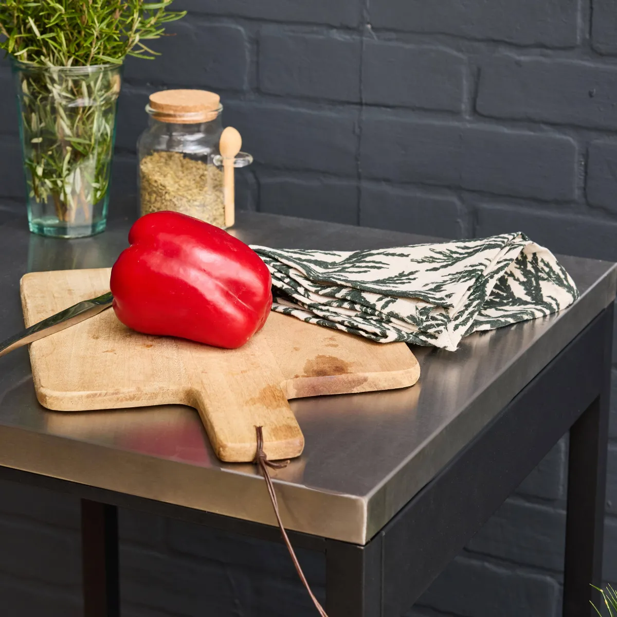 sweeek Modulo cucina da esterno in acciaio con 2 ripiani, 49cm