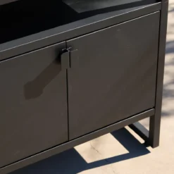 sweeek Modulo cucina da esterno in acciaio con 2 ante, 80cm