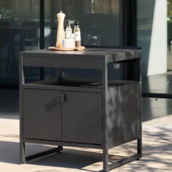 sweeek Modulo cucina da esterno in acciaio con 2 ante, 80cm
