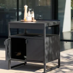 sweeek Modulo cucina da esterno in acciaio con 2 ante, 80cm