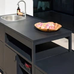 sweeek Modulo cucina da esterno in acciaio, 3 moduli