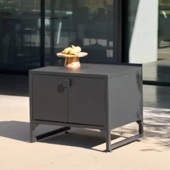 sweeek Modulo cucina da esterno in acciaio con 2 ante, 80cm