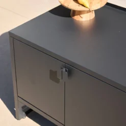 sweeek Modulo cucina da esterno in acciaio con 2 ante, 80cm
