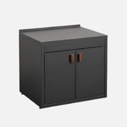 sweeek Modulo cucina da esterno in acciaio con 2 ante, 75,5cm