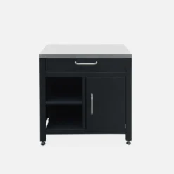 sweeek Modulo cucina da esterno in acciaio con 1 cassetto e 1 anta, 80cm