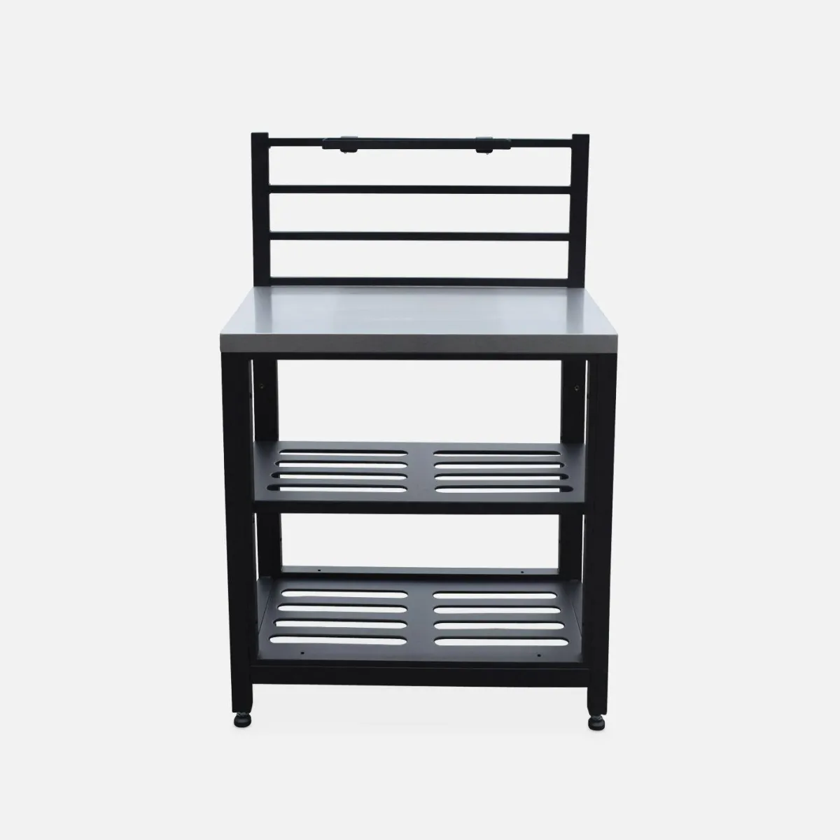 sweeek Modulo cucina da esterno in acciaio 2 ripiani, 80cm