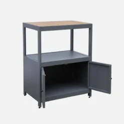 sweeek Modulo cucina da esterno in alluminio e polywood a 2 ante