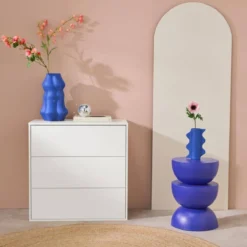 sweeek Modulo di stoccaggio decorativo in legno 3 cassetti