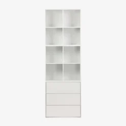 sweeek Modulo di stoccaggio decorativo in legno 3 cassetti