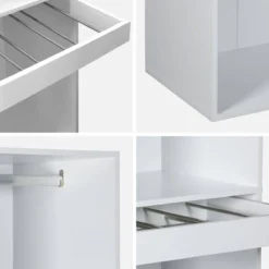 sweeek Modulo guardaroba con appendiabiti e portapantaloni