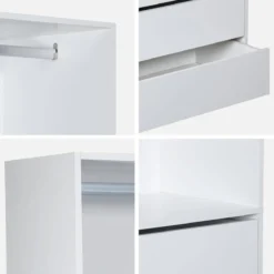 sweeek Modulo guardaroba con 4 cassetti e 1 spazio appendiabiti