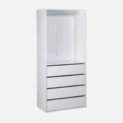 sweeek Modulo guardaroba con 4 cassetti e 1 spazio appendiabiti