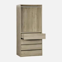Modulo guardaroba con 4 cassetti e 1 spazio appendiabiti