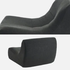 sweeek Modulo per divano modulare senza braccioli in bouclé