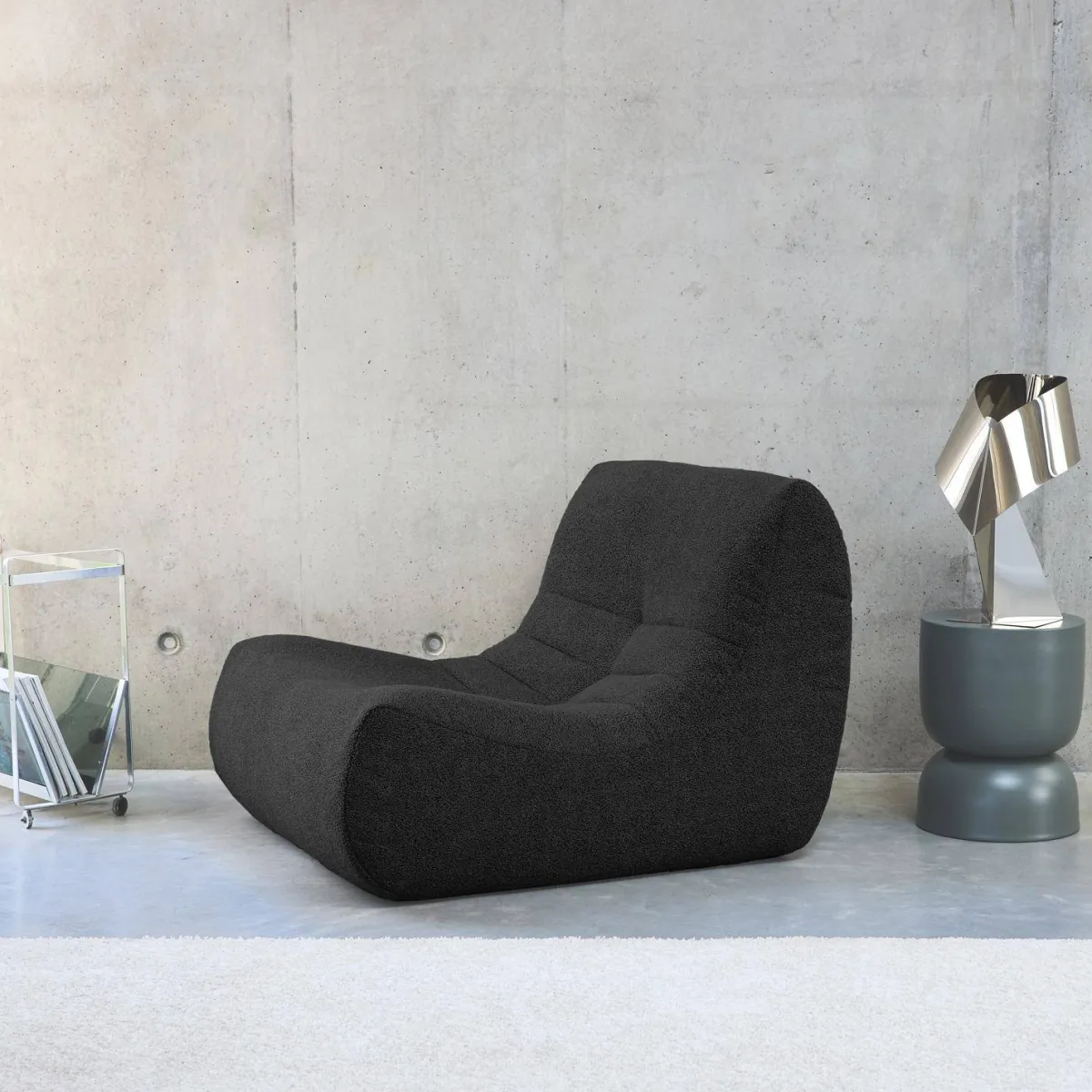 sweeek Modulo per divano modulare senza braccioli in bouclé