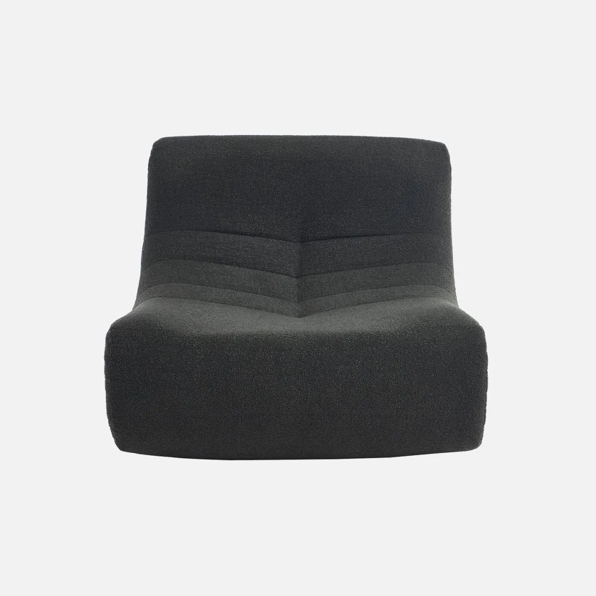 sweeek Modulo per divano modulare senza braccioli in bouclé