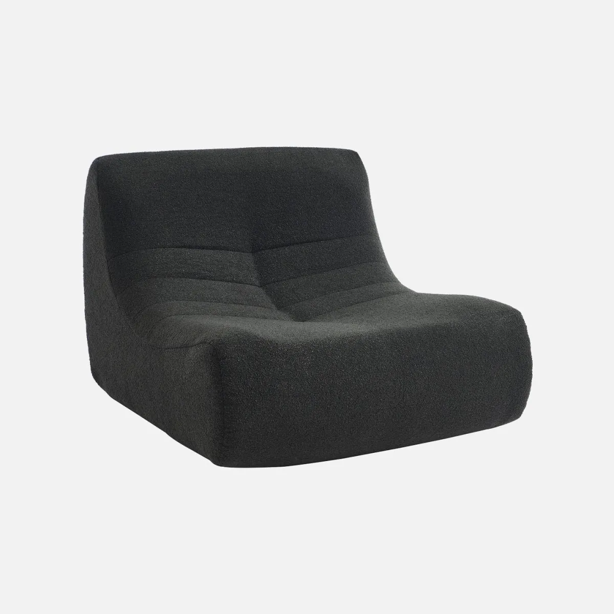 sweeek Modulo per divano modulare senza braccioli in bouclé
