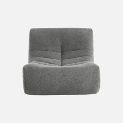 Modulo per divano modulare senza braccioli in bouclé