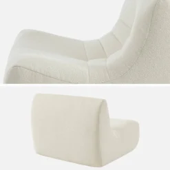Modulo per divano modulare senza braccioli in bouclé
