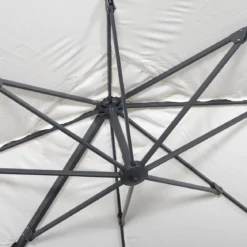 Ombrellone quadrato eccentrico, 3x3m + base 50x50cm