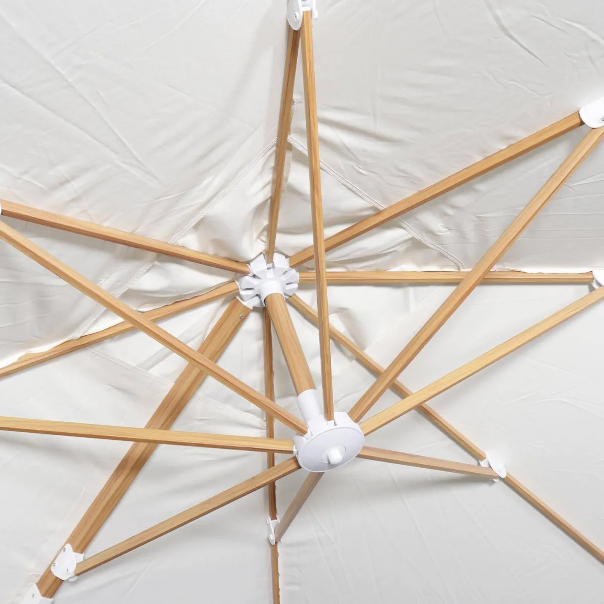sweeek Ombrellone quadrato eccentrico, 3x3m