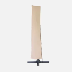 sweeek Ombrellone quadrato eccentrico, 3x3m + base 50x50cm