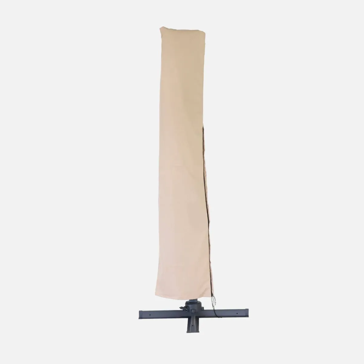 sweeek Ombrellone quadrato eccentrico, 3x3m + base 50x50cm